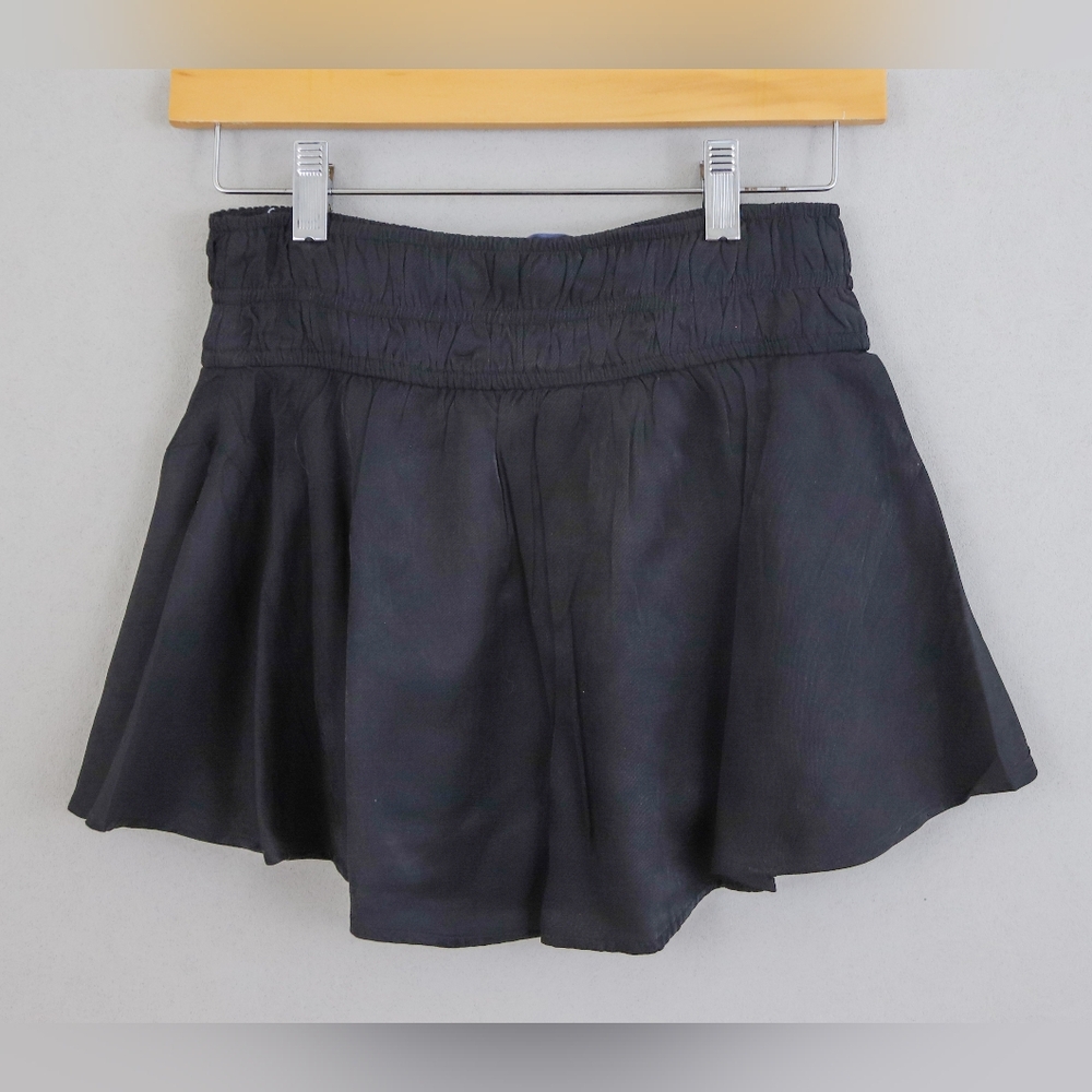 Cotton Candy LA Black Flared Mini Skort